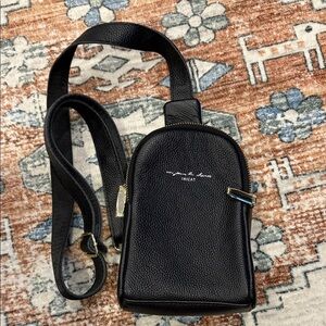 NWOT Inicat Black Crossbody minimalist Bag small